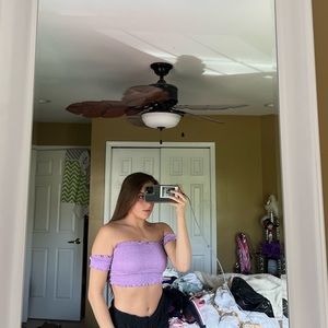Forever 21 purple crop top (worn once)